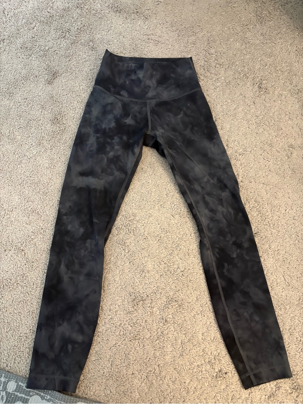 lululemon athletica Black Tie-Dye High-Rise Leggings